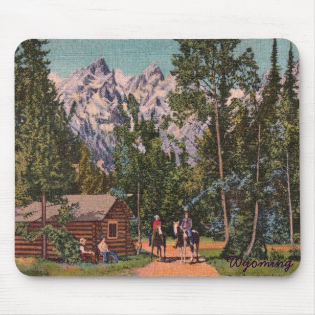 The Grand Tetons - Wyoming Mouse Mat (Front)