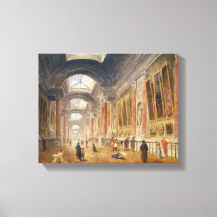 The Grande Galerie of the Louvre Canvas Print