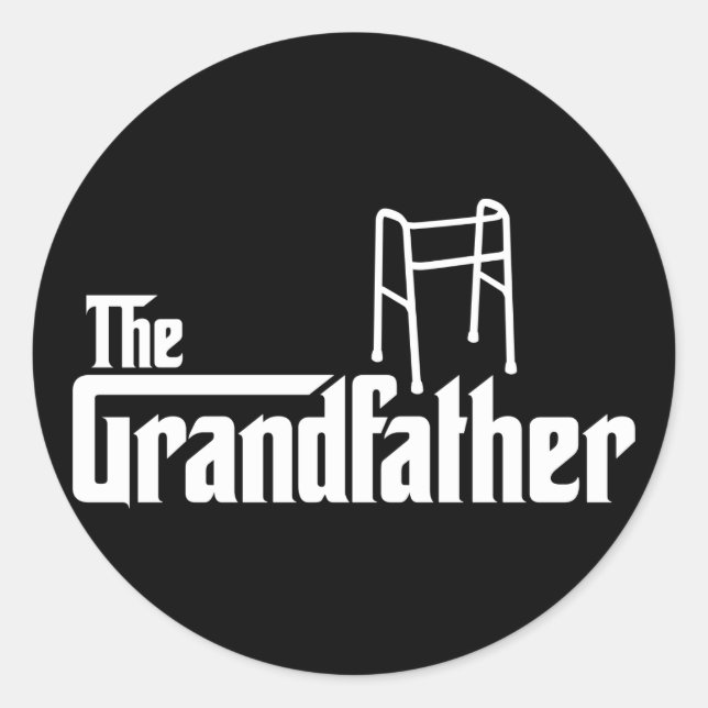 The Grandfather Classic Round Sticker (Front)