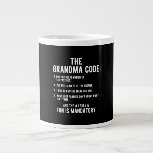The Grandma Code Fun Is Mandatory Large Coffee Mug