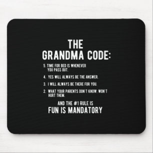 The Grandma Code Fun Is Mandatory Mouse Mat