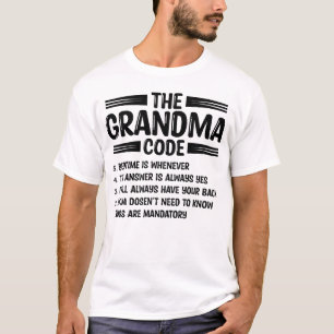 The Grandma Code Funny Grandmother T-Shirt