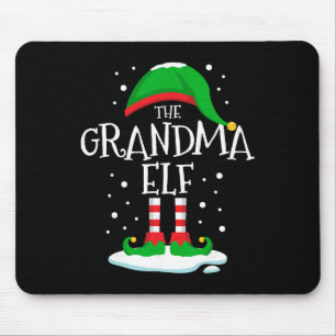 The Grandma Elf Christmas Family Matching Xmas Gro Mouse Mat