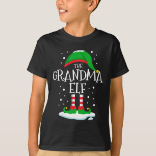 The Grandma Elf Christmas Family Matching Xmas Gro T-Shirt