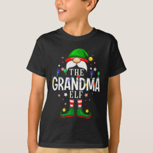 The Grandma Elf Christmas Family Pajama Party  T-Shirt