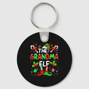 The Grandma Elf Costume Pajamas Pjs Christmas Xmas Key Ring