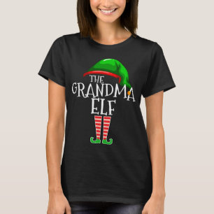 The Grandma Elf Family Matching Christmas Gift T-Shirt