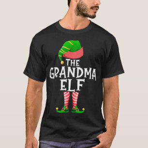 The Grandma Elf Matching Family Group Christmas Pa T-Shirt