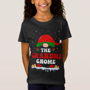 The Grandma Gnome Christmas Matching Pyjamas For F T-Shirt