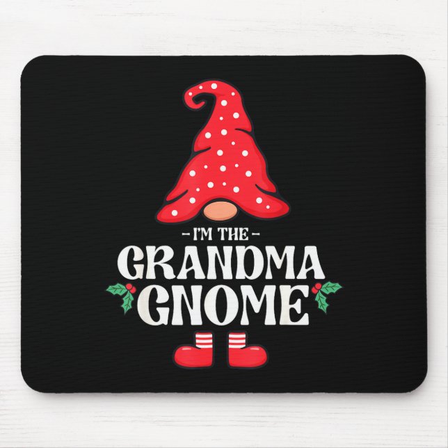 The Grandma Gnome Funny Family Matching Group Chri Mouse Mat (Front)