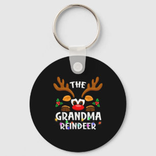 The Grandma Reindeer Christmas Men Women  Key Ring
