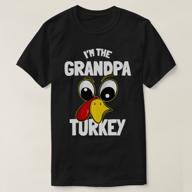 The Grandpa Turkey Family Group Matching Thanksgiv T-Shirt (Design Front)