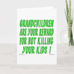 The Grandparent Reward Greeting Card