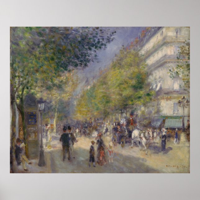 The Grands Boulevards Auguste  Renoir   Poster (Front)