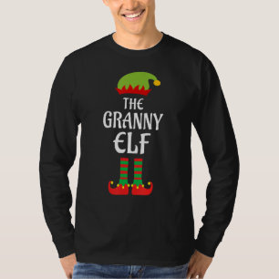 The Granny Elf Family Matching Group Christmas Paj T-Shirt