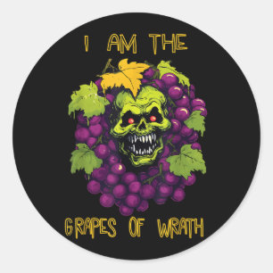 The Grapes of Wrath Halloween Costume Shirt Funny Classic Round Sticker