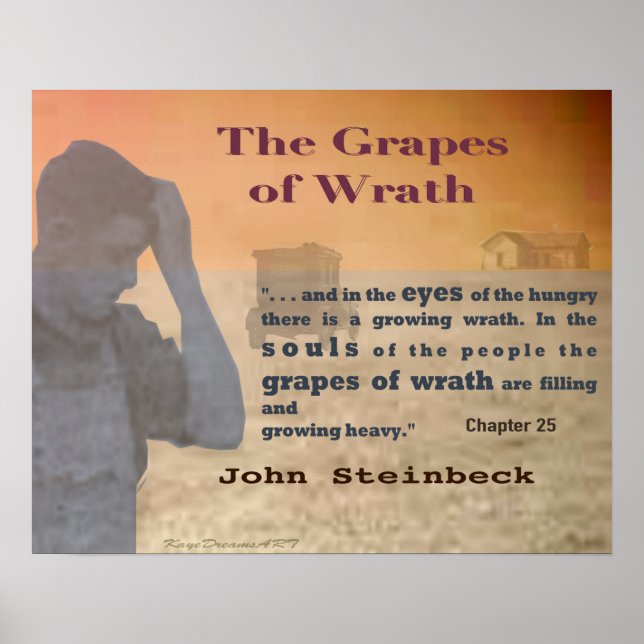 The Grapes of Wrath Poster (Front)