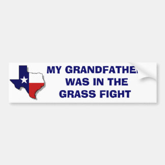 THE GRASS FIGHT BUMPER STICKER