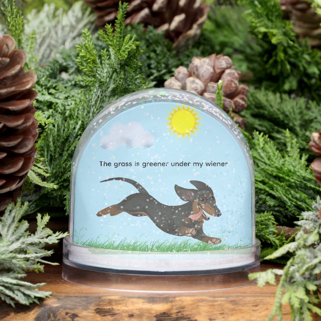THE GRASS IS GREENER UNDER MY WIENER SNOWGLOBE (Winter)