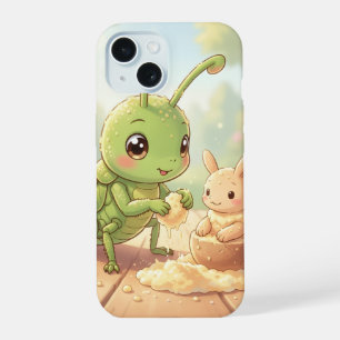 The Grasshopper and the Nectar Artwork.1 iPhone 15 Case