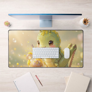 The Grasshopper and the Nectar Masterpiece Desk Mat