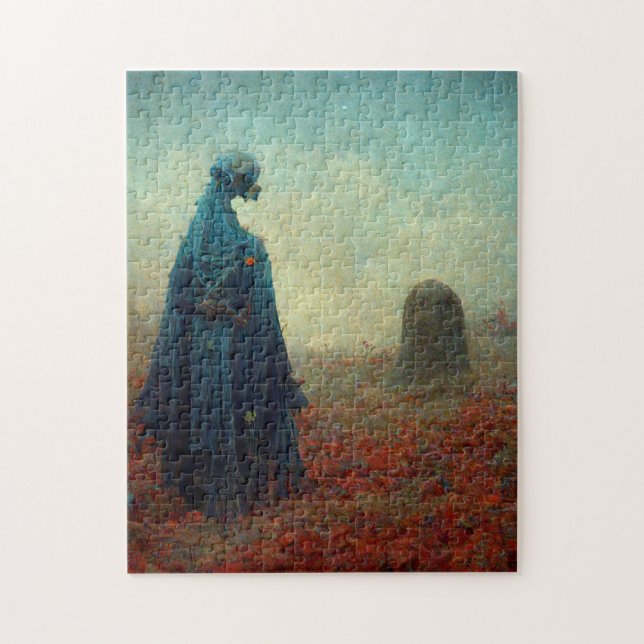 The Grave Surreal Sci-Fi Fantasy Alien Jigsaw Puzzle (Vertical)