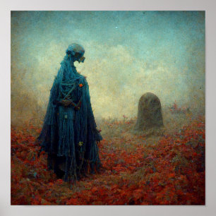 The Grave Surreal Sci-Fi Fantasy Alien Poster