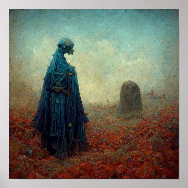 The Grave Surreal Sci-Fi Fantasy Alien Poster (Front)