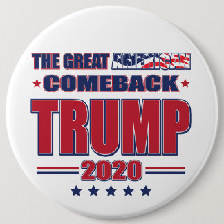 The Great American Comeback Trump 2020 6 Cm Round Badge
