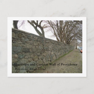 The Great and Curious Wall of Providence Postcard