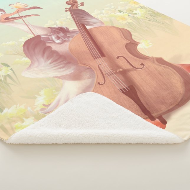 The Great Artist in Spring Sherpa Blanket (3/4)