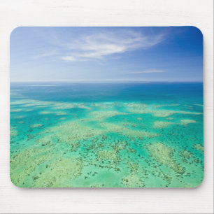 The Great Barrier Reef, aerial view of Green 2 Mouse Mat