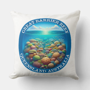 The Great Barrier Reef, Queensland, Australia Cushion