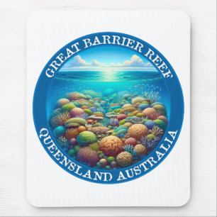 The Great Barrier Reef, Queensland, Australia Mouse Mat