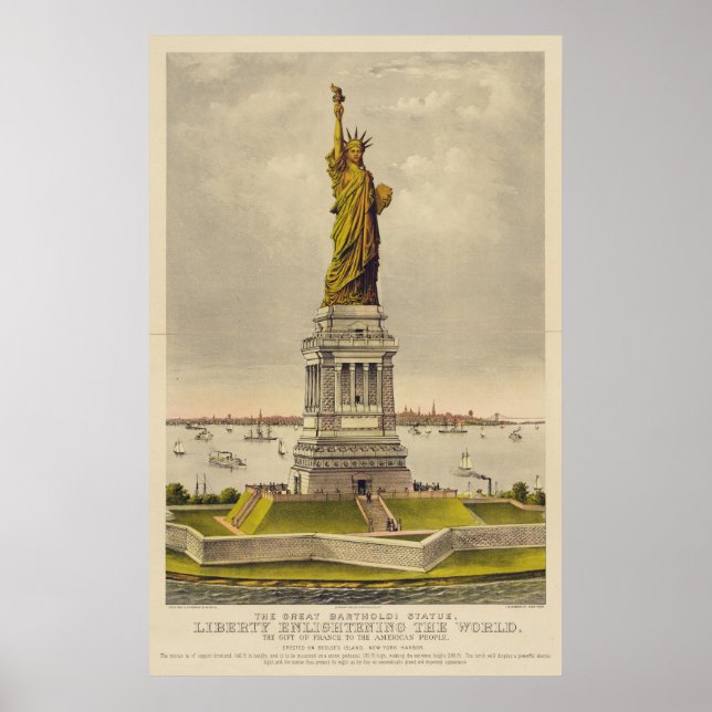 The Great Bartholdi Statue of Liberty Poster (Front)