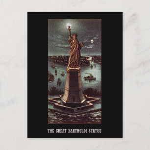 The great Bartholdi statue Postcard