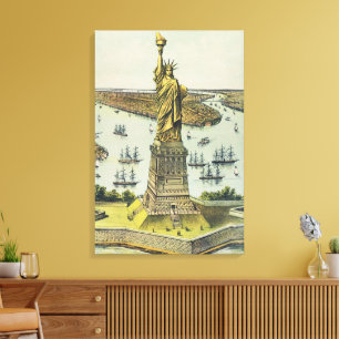 The Great Bartholdi Statue, Statue of Liberty Canvas Print