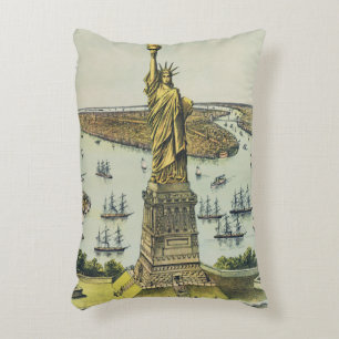 The Great Bartholdi Statue, Statue of Liberty Decorative Cushion