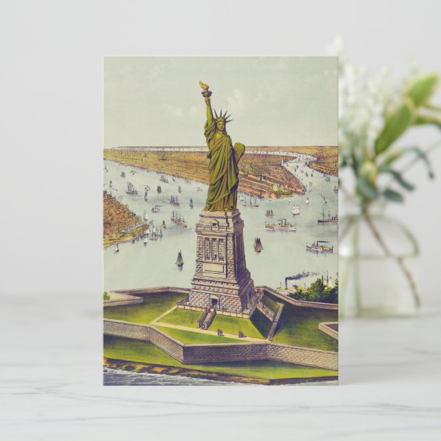 The Great Bartholdi Statue, Statue of Liberty Invitation (Standing Front)