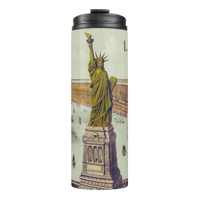 The Great Bartholdi Statue, Statue of Liberty Thermal Tumbler (Front)