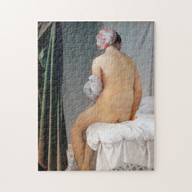 The Great Bather (Seated Woman), Dominique Ingres Jigsaw Puzzle (Vertical)