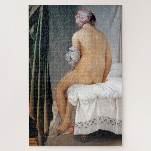 The Great Bather (Seated Woman), Dominique Ingres Jigsaw Puzzle (Vertical)