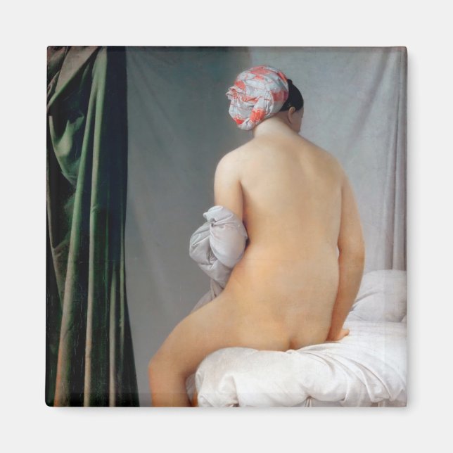 The Great Bather (Seated Woman), Dominique Ingres Magnet (Front)