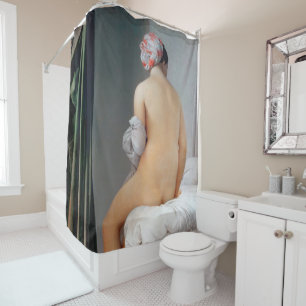 The Great Bather (Seated Woman), Dominique Ingres Shower Curtain