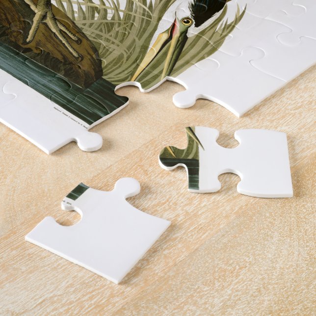 The Great Blue Heron John Audubon Birds of America Jigsaw Puzzle (Side)