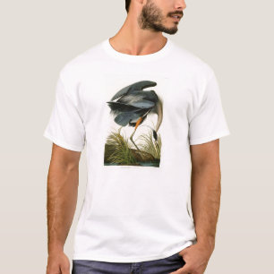 The Great Blue Heron John Audubon Birds of America T-Shirt