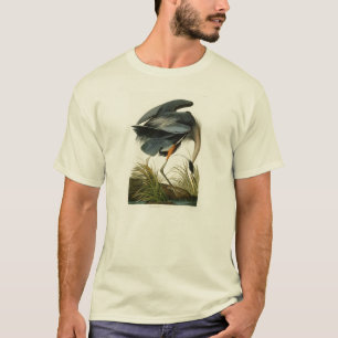 The Great Blue Heron John Audubon Birds of America T-Shirt