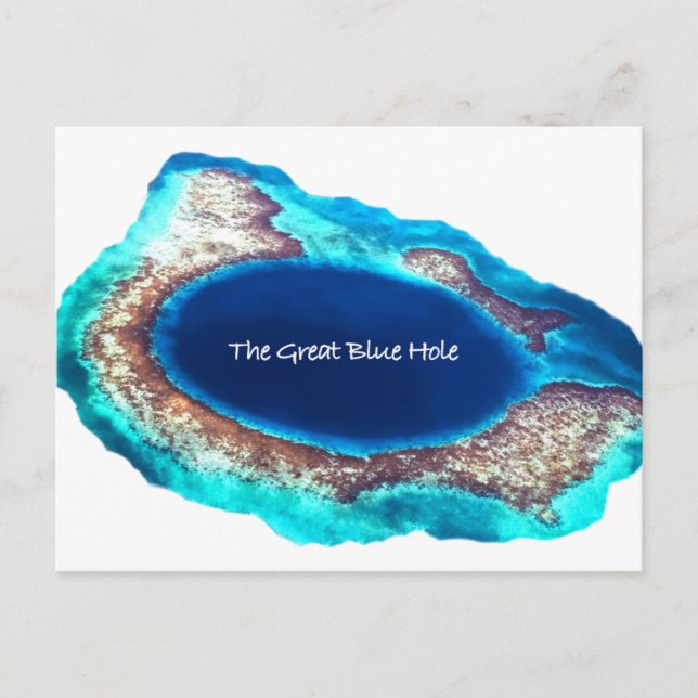 The Great Blue Hole Postcard (Front)