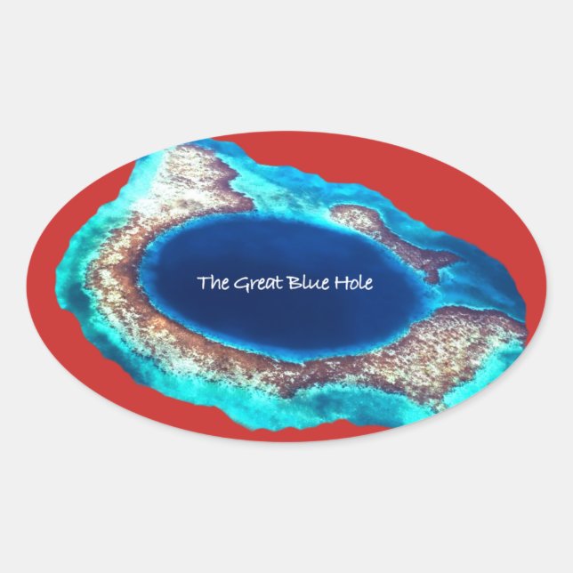 The Great Blue Hole Sticker (Front)