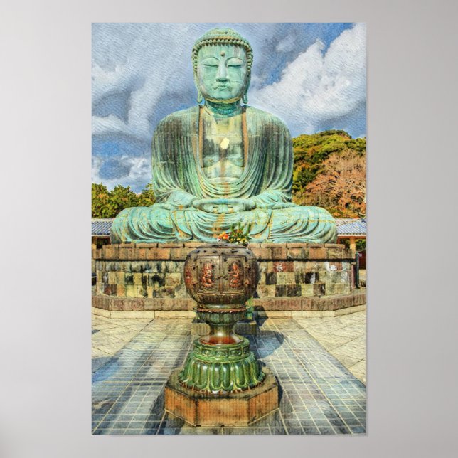 The Great Buddha of Kamakura Japan Poster (Front)